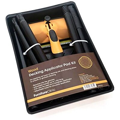 Kit d'Application pour Terrasse - pour appliquer huiles et teintures sur terrasses lisses ou rainurées - Publicité Kit d'Application pour Terrasse - pour appliquer huiles et teintures sur terrasses lisses ou rainurées - Publicité