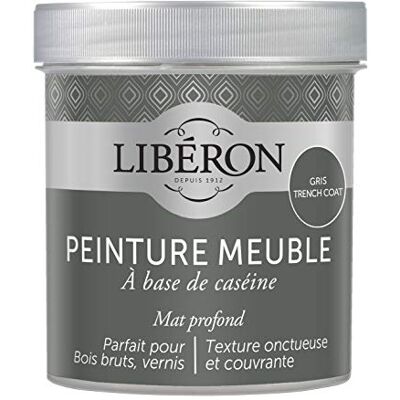 Libéron Peinture meuble à base de caséine, Gris Trench Coat, 500 ML - Publicité Libéron Peinture meuble à base de caséine, Gris Trench Coat, 500 ML - Publicité