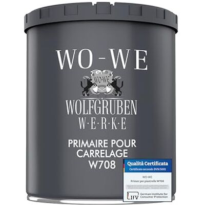 WO-WE Primaire W708 Fond de sol spécial pour carrelage 1 kg - Publicité WO-WE Primaire W708 Fond de sol spécial pour carrelage 1 kg - Publicité