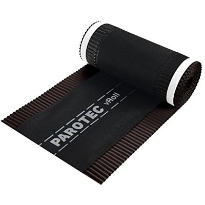 Parotec Bande de faîtage de ventilation de qualité supérieure Rouleau de faîtage aluminium + non-tissé 240 mm x 5 m (marron) - Publicité Parotec Bande de faîtage de ventilation de qualité supérieure Rouleau de faîtage aluminium + non-tissé 240 mm x 5 m (marron) - Publicité