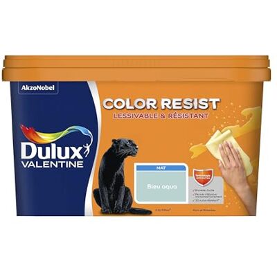 Dulux Valentine - Color Resist - Bleu Aqua - Peinture - Publicité Dulux Valentine - Color Resist - Bleu Aqua - Peinture - Publicité