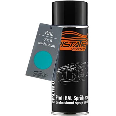 TRISTARcolor RAL 5018 Türkisblau mat satiné, bombe de peinture bombe aérosol 400 ml, à séchage rapide - Publicité TRISTARcolor RAL 5018 Türkisblau mat satiné, bombe de peinture bombe aérosol 400 ml, à séchage rapide - Publicité