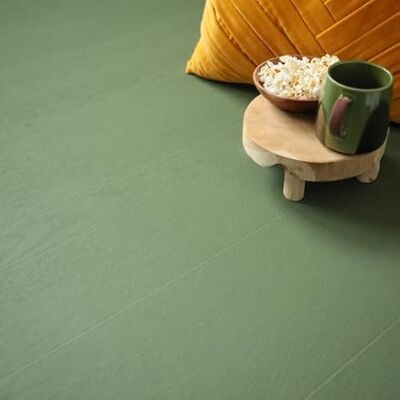 Decoweb Sol Vinyle Résistance Pro Parquet Bois Vintage Peint Vert Rouleau de 2m x 5m - Publicité Decoweb Sol Vinyle Résistance Pro Parquet Bois Vintage Peint Vert Rouleau de 2m x 5m - Publicité