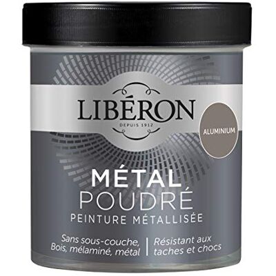 Libéron Peinture décorative Le Métal Poudré, Aluminium, 500 ML - Publicité Libéron Peinture décorative Le Métal Poudré, Aluminium, 500 ML - Publicité