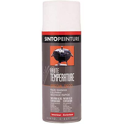 SINTO Aerosol Haute Temperature Blanc 400ml PEINTURE - Publicité SINTO Aerosol Haute Temperature Blanc 400ml PEINTURE - Publicité