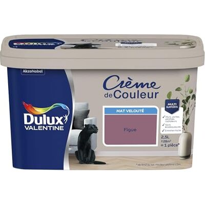 Peinture Satinée Figue Dulux Valentine - Finition Intérieure - Publicité Peinture Satinée Figue Dulux Valentine - Finition Intérieure - Publicité