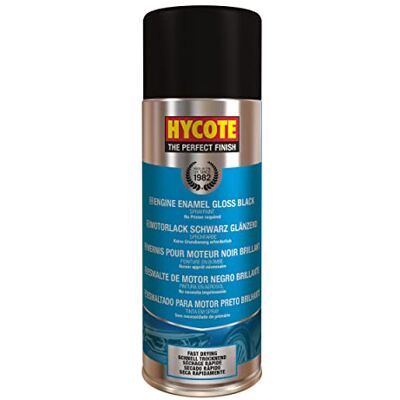 Hycote Peinture émaillée pour Moteur à séchage Rapide, Noir Brillant, 400 ML - Publicité Hycote Peinture émaillée pour Moteur à séchage Rapide, Noir Brillant, 400 ML - Publicité
