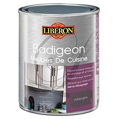 Libéron LIBERON Badigeon meubles de cuisine, Aubergine satin, 1L - Publicité Libéron LIBERON Badigeon meubles de cuisine, Aubergine satin, 1L - Publicité