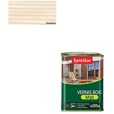 Syntilor Vernis Bois Incolore Mat 1L - Publicité Syntilor Vernis Bois Incolore Mat 1L - Publicité