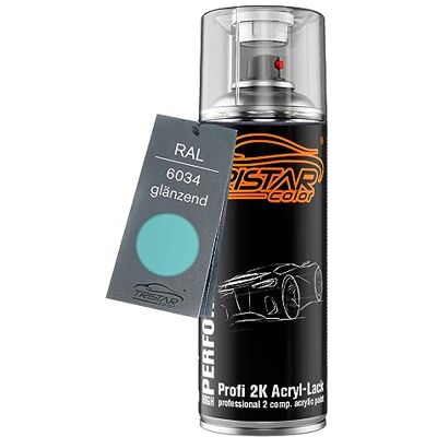 TRISTARcolor RAL 6034 Pastelltürkis brillant Bombe de peinture acrylique 2K aérosol peinture à vaporiser peinture à pulvériser 400 ml séchage rapide - Publicité TRISTARcolor RAL 6034 Pastelltürkis brillant Bombe de peinture acrylique 2K aérosol peinture à vaporiser peinture à pulvériser 400 ml séchage rapide - Publicité