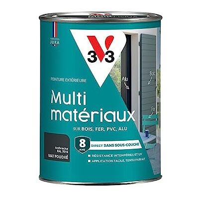 Libéron V33 Peinture extérieure Multi-matériaux, Anthracite Poudré 1,5L - Publicité Libéron V33 Peinture extérieure Multi-matériaux, Anthracite Poudré 1,5L - Publicité