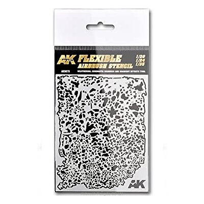 AK Interactive - Flexible Airbrush Stencil - Stencil - Publicité AK Interactive - Flexible Airbrush Stencil - Stencil - Publicité