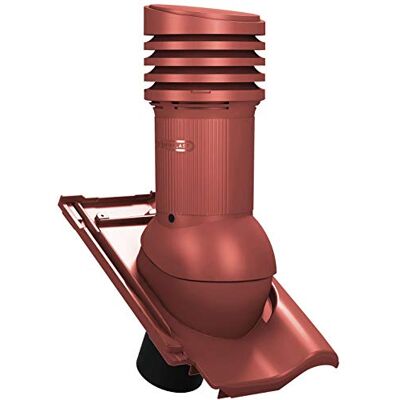 Parotec Cheminée ventilation DN 125 mm passive pour Tondach Samba 11 RAL 3009 Rouge tuile de toit - Publicité Parotec Cheminée ventilation DN 125 mm passive pour Tondach Samba 11 RAL 3009 Rouge tuile de toit - Publicité