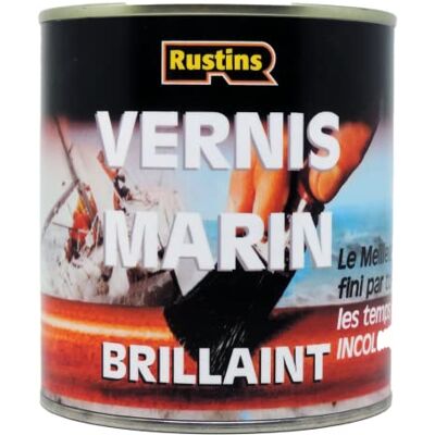 Rustins Vernis marin suprême très brillant protection anti-UV Usage extérieur et intérieur. 13m²/L- 500ml (YACV500FR) - Publicité Rustins Vernis marin suprême très brillant protection anti-UV Usage extérieur et intérieur. 13m²/L- 500ml (YACV500FR) - Publicité