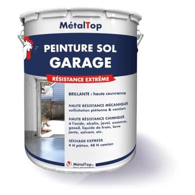 Metaltop Peinture Sol Garage Ivoire Ton pierre RAL 1015-5 L Résistance aux taches, huiles et passages répétés - Publicité Metaltop Peinture Sol Garage Ivoire Ton pierre RAL 1015-5 L Résistance aux taches, huiles et passages répétés - Publicité