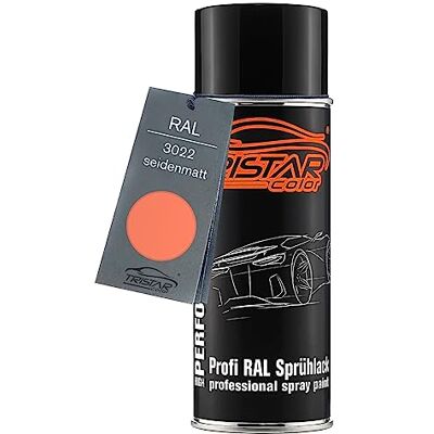 TRISTARcolor RAL 3022 Lachsrot mat satiné, bombe de peinture bombe aérosol 400 ml, à séchage rapide - Publicité TRISTARcolor RAL 3022 Lachsrot mat satiné, bombe de peinture bombe aérosol 400 ml, à séchage rapide - Publicité