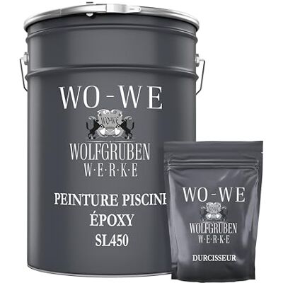 WO-WE Kit de Peinture Résine pour Piscine SL450 Turquoise pastel comme RAL 6034-5Kg - Publicité WO-WE Kit de Peinture Résine pour Piscine SL450 Turquoise pastel comme RAL 6034-5Kg - Publicité