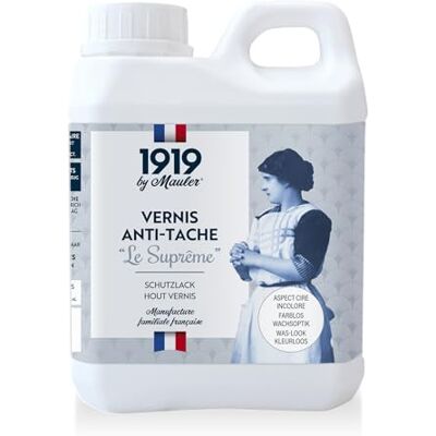MAULER Vernis Bois Peinture Antitache Le Suprême Aspect Cire Incolore 0,5L Cuisine & Bain Protection Extrême PV Contact Alimentaire Lavable Manufacture depuis 1919 - Publicité MAULER Vernis Bois Peinture Antitache Le Suprême Aspect Cire Incolore 0,5L Cuisine & Bain Protection Extrême PV Contact Alimentaire Lavable Manufacture depuis 1919 - Publicité