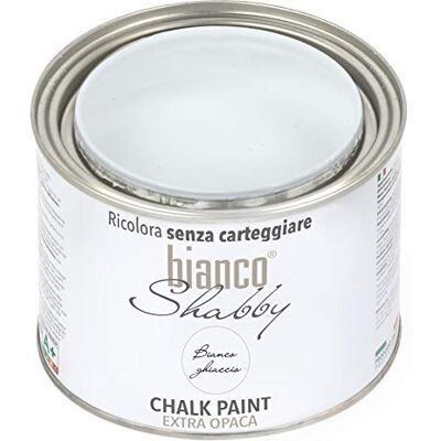 biancoShabby - Pintura a la tiza extra opaca biancoshabby - Bianco ghiaccio 500 ml - Paint - Publicité biancoShabby - Pintura a la tiza extra opaca biancoshabby - Bianco ghiaccio 500 ml - Paint - Publicité