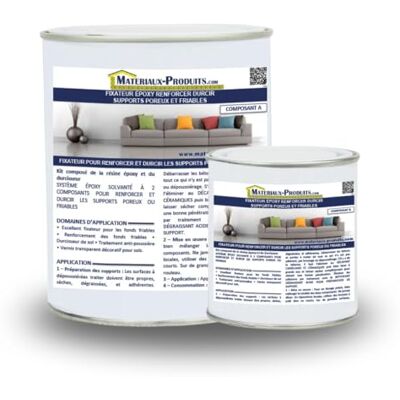 MATPRO Fixateur epoxy renforcer durcir supports poreux et friables 5 Kg Jaune clair - Publicité MATPRO Fixateur epoxy renforcer durcir supports poreux et friables 5 Kg Jaune clair - Publicité