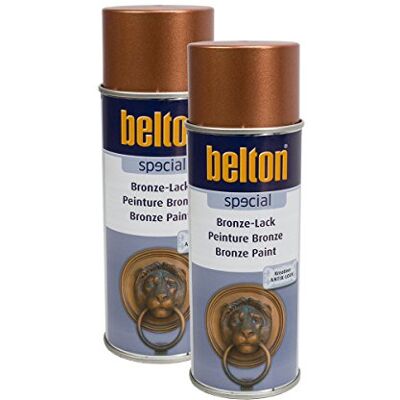 Kwasny Lot de 2 bombes de peinture Belton effet bronze cuivre 400ml - Publicité Kwasny Lot de 2 bombes de peinture Belton effet bronze cuivre 400ml - Publicité