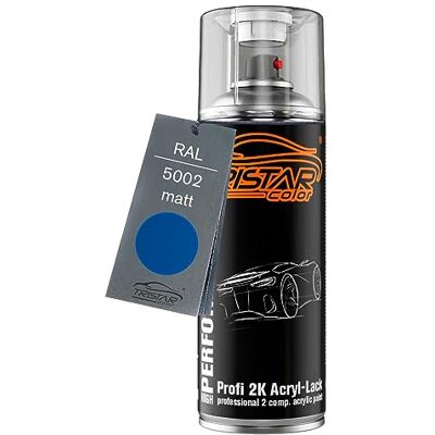 TRISTARcolor RAL 5002 Ultramarinblau mat, bombe de peinture acrylique 2K bombe aérosol 400 ml, à séchage rapide - Publicité TRISTARcolor RAL 5002 Ultramarinblau mat, bombe de peinture acrylique 2K bombe aérosol 400 ml, à séchage rapide - Publicité