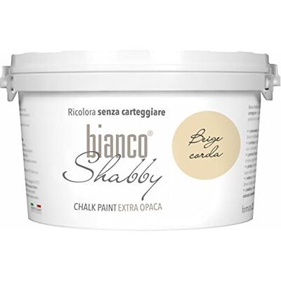 biancoShabby - Pintura a la tiza extra opaca biancoShabby - beige corda - 2,5 L - Chalk paint - Publicité biancoShabby - Pintura a la tiza extra opaca biancoShabby - beige corda - 2,5 L - Chalk paint - Publicité