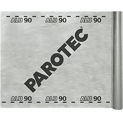 Parotec ALU 90 pare-air et pare-vapeur aluminium 75 m² 90 g/m² Économie d'énergie, frein-vapeur, isolation thermique, isolation des sols, isolation des plafonds, isolation des combles - Publicité Parotec ALU 90 pare-air et pare-vapeur aluminium 75 m² 90 g/m² Économie d'énergie, frein-vapeur, isolation thermique, isolation des sols, isolation des plafonds, isolation des combles - Publicité