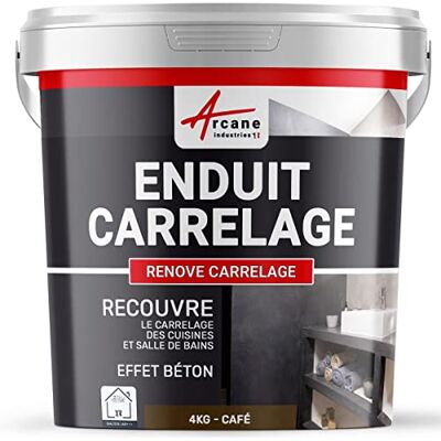 ARCANE INDUSTRIES Enduit Carrelage Mur et Sol pour Salle de Bain Cuisine 4 kg Café - Publicité ARCANE INDUSTRIES Enduit Carrelage Mur et Sol pour Salle de Bain Cuisine 4 kg Café - Publicité