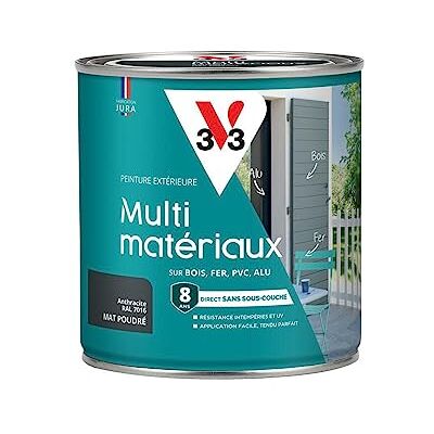 V33 Peinture extérieure Multi-matériaux, Anthracite Poudré 0,5L - Publicité V33 Peinture extérieure Multi-matériaux, Anthracite Poudré 0,5L - Publicité