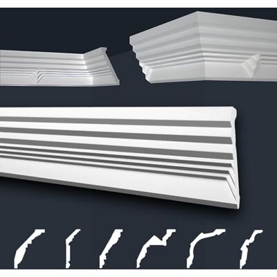 Marbet Design Moulures de plafond Marbet blanc paquet économique de styrofoam EPS Moulures stucco à motifs, en design traditionnel (20 mètres B-38) moulures styromousse profils décoratifs stucco - Publicité Marbet Design Moulures de plafond Marbet blanc paquet économique de styrofoam EPS Moulures stucco à motifs, en design traditionnel (20 mètres B-38) moulures styromousse profils décoratifs stucco - Publicité