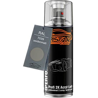 TRISTARcolor RAL 7039 Quartzgrau mat satiné, bombe de peinture acrylique 2K bombe aérosol 400 ml, à séchage rapide - Publicité TRISTARcolor RAL 7039 Quartzgrau mat satiné, bombe de peinture acrylique 2K bombe aérosol 400 ml, à séchage rapide - Publicité