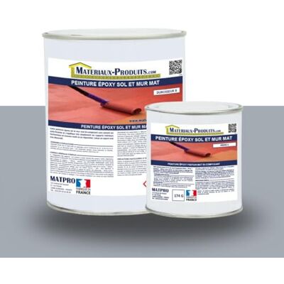 MATPRO Peinture Epoxy Sol, Mur Aspect Mat Sans Solvant, Auto-Lissant Application Support Intérieur Horizontal/Vertical Gris Béton 2.5Kg - Publicité MATPRO Peinture Epoxy Sol, Mur Aspect Mat Sans Solvant, Auto-Lissant Application Support Intérieur Horizontal/Vertical Gris Béton 2.5Kg - Publicité