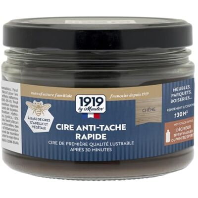 MAULER Cire d'abeille antitache meuble & boiserie Teinte : Chêne 0,5L Protection tache & salissure Effet Déperlant Ravive le bois Haut Pouvoir Garnissant Manufacture depuis 1919 - Publicité MAULER Cire d'abeille antitache meuble & boiserie Teinte : Chêne 0,5L Protection tache & salissure Effet Déperlant Ravive le bois Haut Pouvoir Garnissant Manufacture depuis 1919 - Publicité