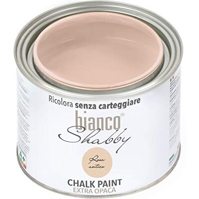 biancoShabby - Chalk Paint - Rose Antique - 500 ml - Publicité biancoShabby - Chalk Paint - Rose Antique - 500 ml - Publicité
