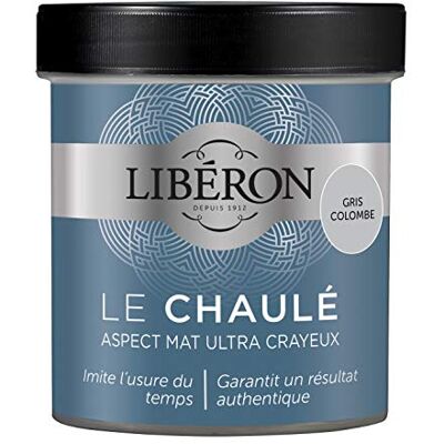 Libéron Peinture décorative, Le chaulé, Gris colombe, 500 ML - Publicité Libéron Peinture décorative, Le chaulé, Gris colombe, 500 ML - Publicité