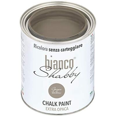 biancoShabby - grigio tortora 1l - Chalk Paint - Publicité biancoShabby - grigio tortora 1l - Chalk Paint - Publicité