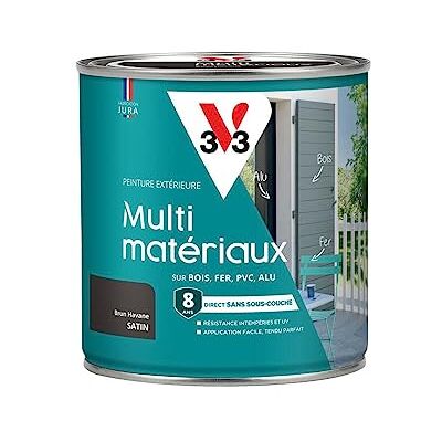 V33 Peinture extérieure Multi-matériaux, Brun havane satin 0,5L - Publicité V33 Peinture extérieure Multi-matériaux, Brun havane satin 0,5L - Publicité