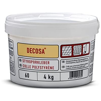 Decosa Colle Polystyrène blanc seau 4 kg 2 seaux - Publicité Decosa Colle Polystyrène blanc seau 4 kg 2 seaux - Publicité