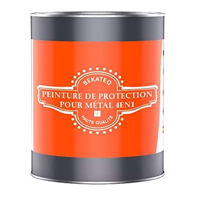 BEKATEQ LS-570 Peinture Métal 4-en-1 Peinture Fer et Acier 1L Vert Feuillage Apprêt + Antirouille + Couche Intérmédiaire + Finition Pour Toiture, Fenêtres, Portes, Clôture - Publicité BEKATEQ LS-570 Peinture Métal 4-en-1 Peinture Fer et Acier 1L Vert Feuillage Apprêt + Antirouille + Couche Intérmédiaire + Finition Pour Toiture, Fenêtres, Portes, Clôture - Publicité