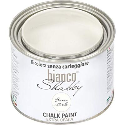 biancoShabby - biancoShabby - Blanc naturel - 500 ml - Peinture - Publicité biancoShabby - biancoShabby - Blanc naturel - 500 ml - Peinture - Publicité