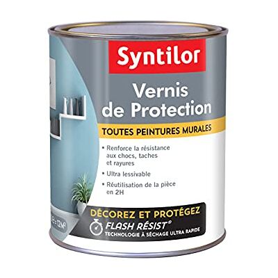 Syntilor Vernis De Protection Toutes Peintures Murales Incolore Satiné 1L - Publicité Syntilor Vernis De Protection Toutes Peintures Murales Incolore Satiné 1L - Publicité