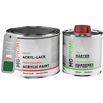 PRiME Pantone 7734C Green Peinture acrylique brillante Pot de 0,75 litre / 750 ml, y compris le durcisseur - Publicité PRiME Pantone 7734C Green Peinture acrylique brillante Pot de 0,75 litre / 750 ml, y compris le durcisseur - Publicité