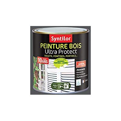 Syntilor Peinture Bois Ultra Protect Gris Ardoise Satiné 0,5L - Publicité Syntilor Peinture Bois Ultra Protect Gris Ardoise Satiné 0,5L - Publicité