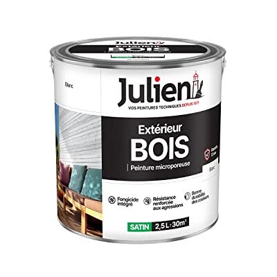 Peinture satinée blanche pour bois - Usage intérieur - Publicité Peinture satinée blanche pour bois - Usage intérieur - Publicité