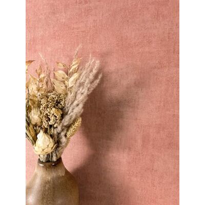 Newroom papier peint intissé rose uni béton salon chambre aspect ciment nuageux mat, vieux rose terracotta chaud, sans raccord, style bohème industriel loft, déco murale entrée - Publicité Newroom papier peint intissé rose uni béton salon chambre aspect ciment nuageux mat, vieux rose terracotta chaud, sans raccord, style bohème industriel loft, déco murale entrée - Publicité