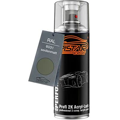 TRISTARcolor RAL 6031 Bronzegrün mat satiné, bombe de peinture acrylique 2K bombe aérosol 400 ml, à séchage rapide - Publicité TRISTARcolor RAL 6031 Bronzegrün mat satiné, bombe de peinture acrylique 2K bombe aérosol 400 ml, à séchage rapide - Publicité