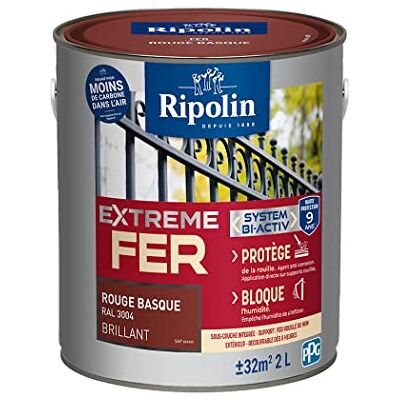 Peinture Antirouille Rouge Ripolin - Peinture - Publicité Peinture Antirouille Rouge Ripolin - Peinture - Publicité