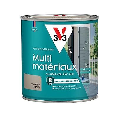 V33 Peinture extérieure multi-matériaux, Beige argile satin 0,5L - Publicité V33 Peinture extérieure multi-matériaux, Beige argile satin 0,5L - Publicité