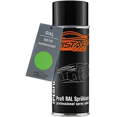 TRISTARcolor RAL 6018 Gelbgrün mat satiné, bombe de peinture bombe aérosol 400 ml, à séchage rapide - Publicité TRISTARcolor RAL 6018 Gelbgrün mat satiné, bombe de peinture bombe aérosol 400 ml, à séchage rapide - Publicité